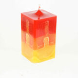 Quadrat Kerze "Candle on Fire" – Bild 2