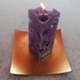 Quadrat Käsekerze "Lavendel" – Bild 2