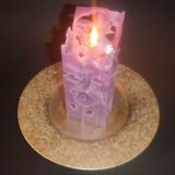 Quadrat Käsekerze "Flieder" – Bild 7