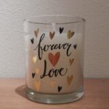 Duftkerze im Glas "Forever Love" Frucht Duft – Bild 2