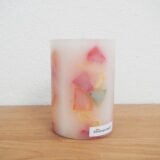 Stumpenkerze "Bunte Cracker" – Bild 2