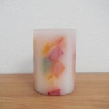 Stumpenkerze "Bunte Cracker" – Bild 3