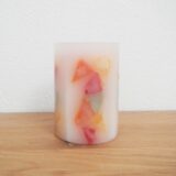Stumpenkerze "Bunte Cracker" – Bild 4