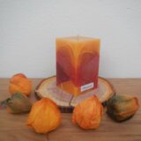 Quadrat Kerze "Stiller Advent" mit Eschenholzscheibe – Bild 4