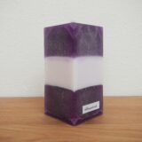 Set aus Quadrat Kerze "Adventzeit" mit Kerzenteller – Bild 5