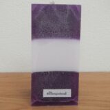 Set aus Quadrat Kerze "Adventzeit" mit Kerzenteller – Bild 4