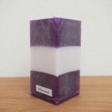 Set aus Quadrat Kerze "Adventzeit" mit Kerzenteller – Bild 3