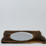 Holz Kerzenteller "Mut"