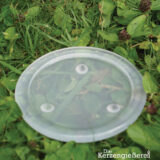 Kerzenteller Glas Milchglas durchsichtig