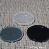 Kerzenteller Glas Milchglas durchsichtig