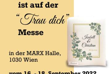 Hochzeitskerzen auf der Hochzeitsmesse