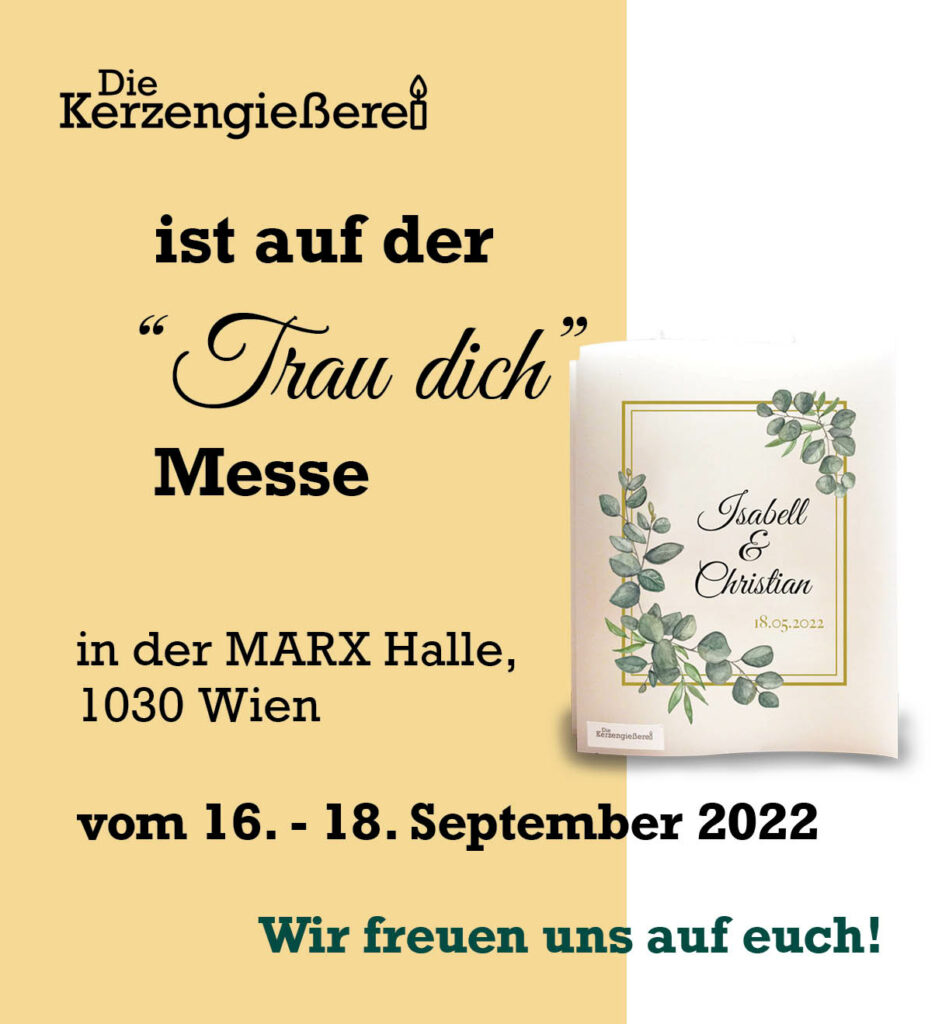 Hochzeitskerzen auf der Hochzeitsmesse