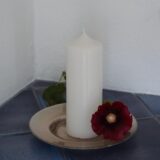 Glanzvoller Rosé-Glitzer-Kerzenteller – Bild 2