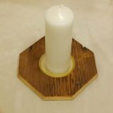 Kerzengiesserei Kerzenteller Holz Holzteller