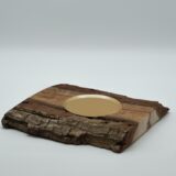 Kerzengiesserei Kerzenteller Holz Holzteller