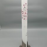 Taufkerze Mädchen "Lebensbaum Rosatöne", Alpha und Omega, Wachsmotive, 40 x 3 oder 40 x 4 cm, Gold oder Silber, personalisiert – Bild 3