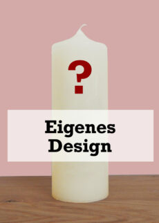 Rohling Stumpenkerze 8cm eigenes design CREME