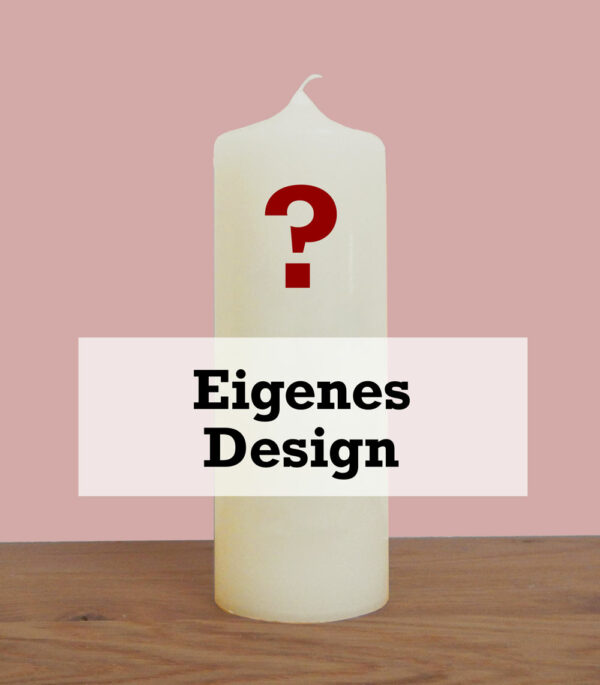 Rohling Stumpenkerze 8cm eigenes design CREME