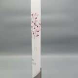 Taufkerze Mädchen "Lebensbaum Rosatöne", Alpha und Omega, Wachsmotive, 40 x 3 oder 40 x 4 cm, Gold oder Silber, personalisiert – Bild 2