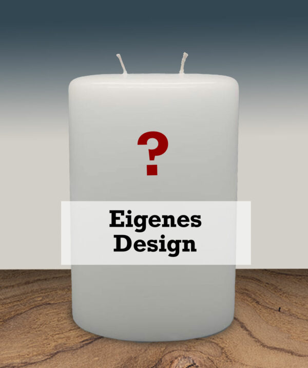 doppeldochtkerze 2 oval eigenes Design