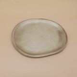 Premium Kerzenteller, Metall-Teller Gold, 16,5 x 14 x 0,5 cm