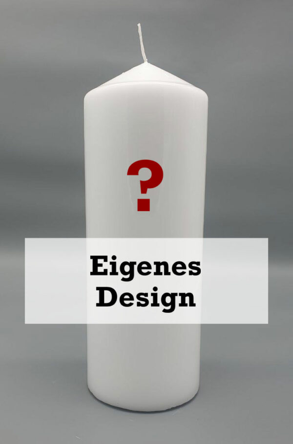 10x27 stumpenkerze eigenes-design