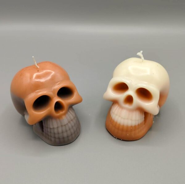 Totenkopf Kerze 3D Kerze Totenschädel