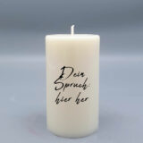 Spruch kerze 10x6 mit frechem spruch