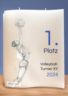 Beachvolleyball Doppelte Welle Pokal Pokalkerze Pokalidee Individualisisert Vereinsgeschenk Verein