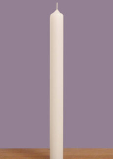 Rohling Kommunionskerze taufkerze 40x3cm Creme Elfenbein Ivory