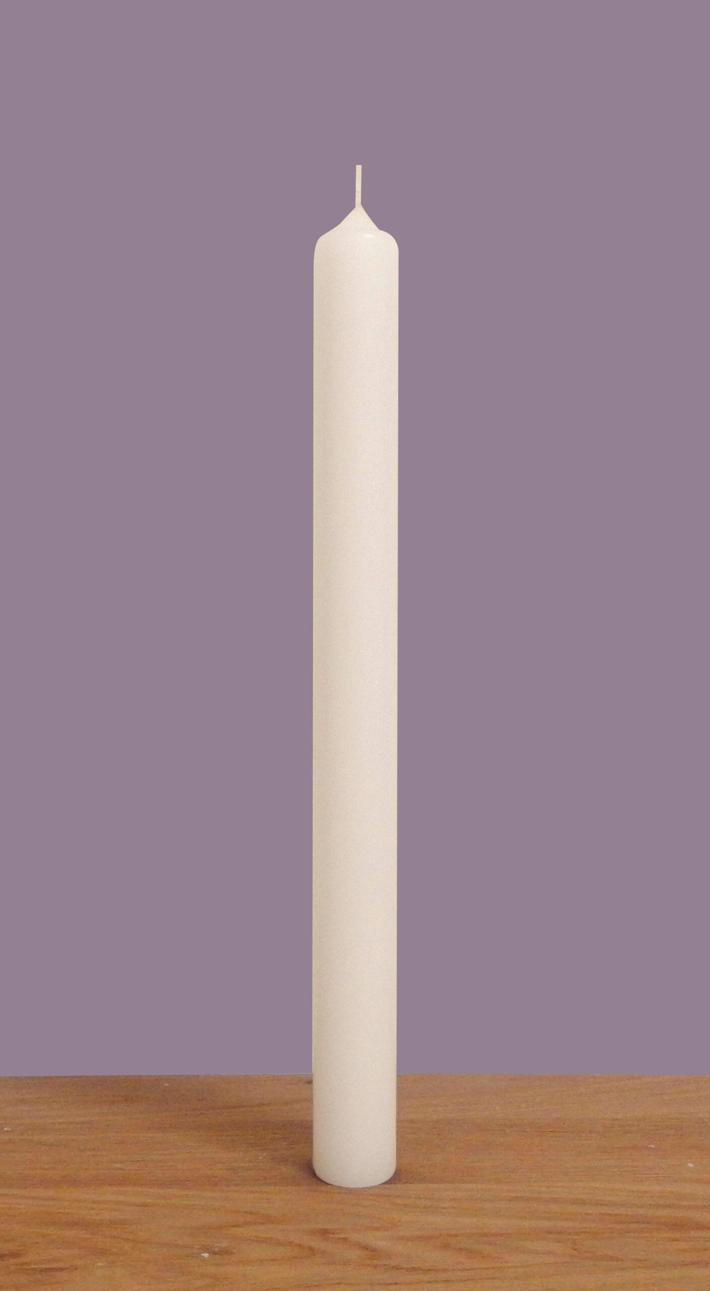Rohling Kommunionskerze taufkerze 40x3cm Creme Elfenbein Ivory