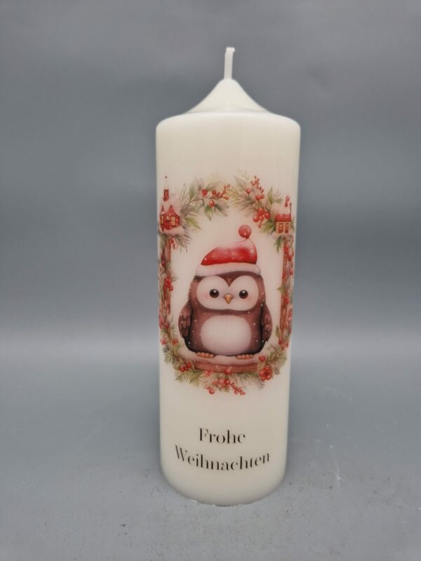 weihnachtskerze pinguin