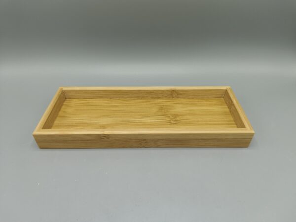 Holz Kerzenteller länglich