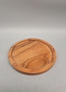 Holz Kerzenteller mit Rand