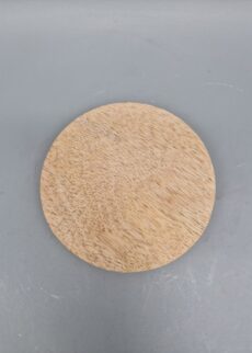 Runder Kerzenteller aus modernem Holz, Durchmesser 10 cm, für Stumpenkerzen mit Durchmesser 7