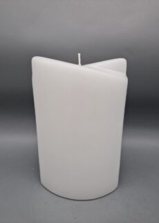 2-Flügel-Ellipse, 19 x 12 x 7 cm, weiß