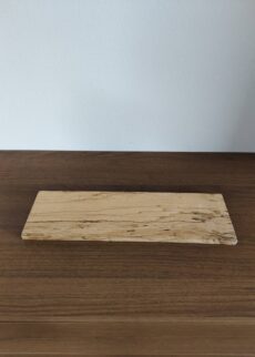 Länglicher Kerzenteller aus Holz, naturbelassen und einzigartig, Unikat