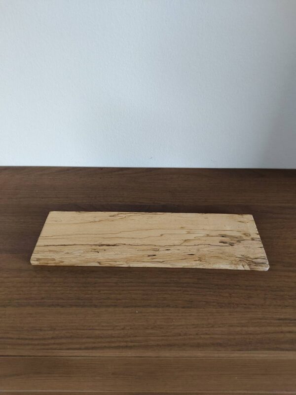 Länglicher Kerzenteller aus Holz, naturbelassen und einzigartig, Unikat