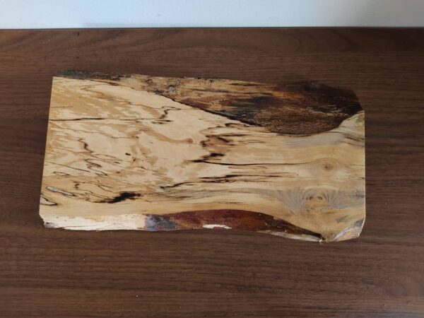 Unikat: Länglicher Kerzenteller aus Holz, naturbelassen – Bild 3