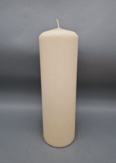 Stumpenkerze 25 x 8 cm, CREME