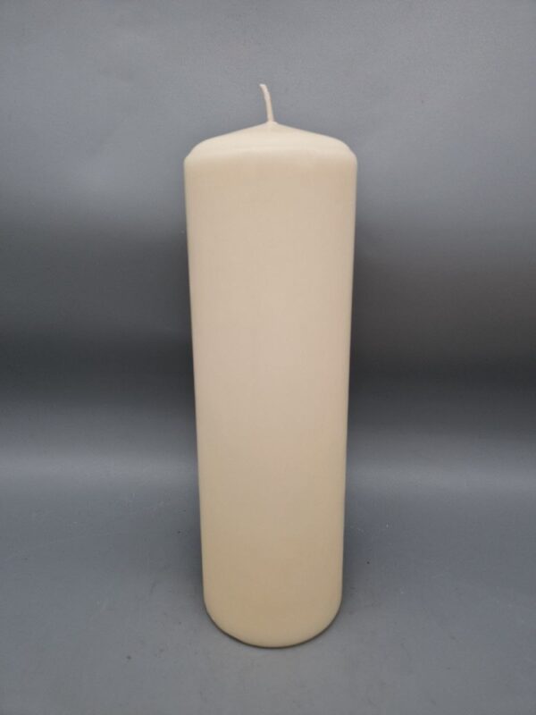 Stumpenkerze 25 x 8 cm, CREME