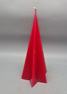 Sternkegel Kerze "Sternkegel weinrot", Recyclingwachs