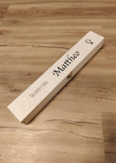 holzbox beschriftet taufkerzenbox