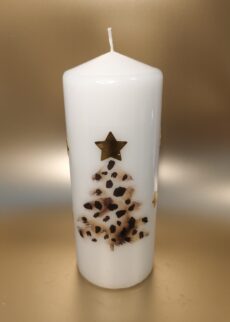 kerze merry chistmas tanne