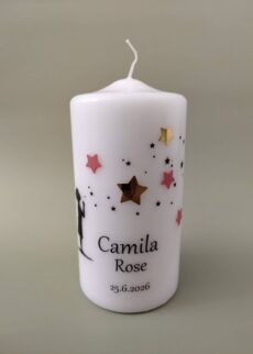 Trauerkerze "Sternenkind" , 20 x 10 cm, Druck- und Wachsmotiv, Personalisierung